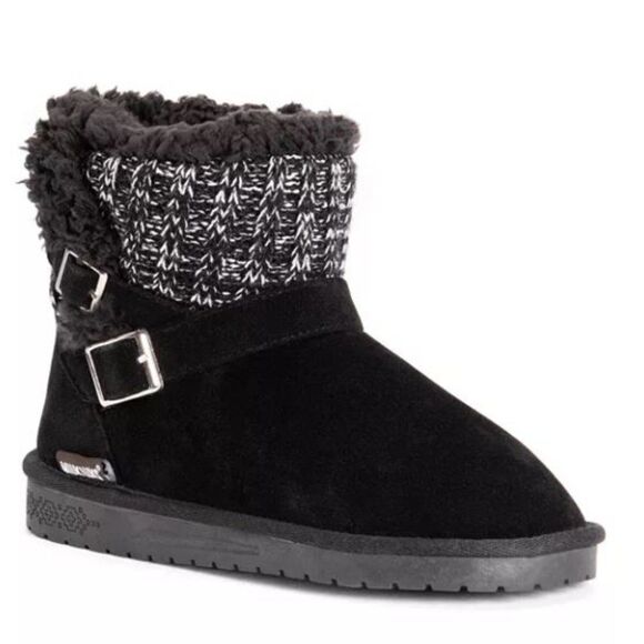 MUK LUKS Black Alyx  New w Tags - Picture 1 of 5
